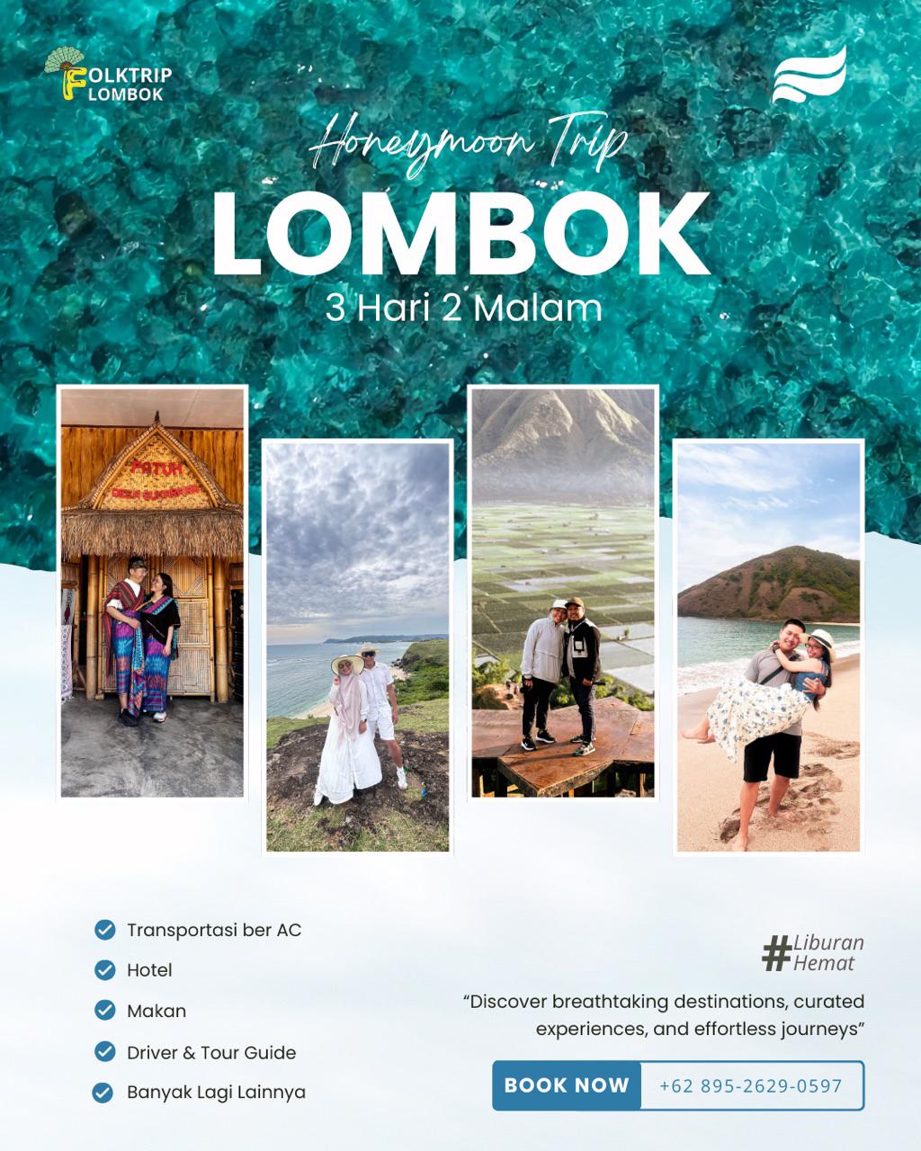 Honeymoon Trip Lombok 3 Hari 2 Malam